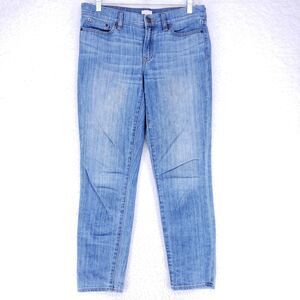 J. Crew Jeans Womens Size 28 Mid Wash Blue Straight Cut Stretch Casual Pants